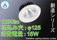 φ125-132 15W 1230lm