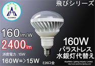15W 2400LM E26口金