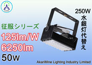 50W 6250lm 125lm/W