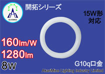 8W　15W形　1280LM